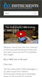 Mobile Screenshot of paxinstruments.com